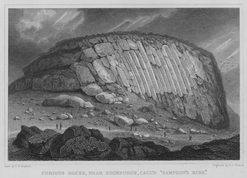 Curious Rocks, near Edinburgh, called Sampson
