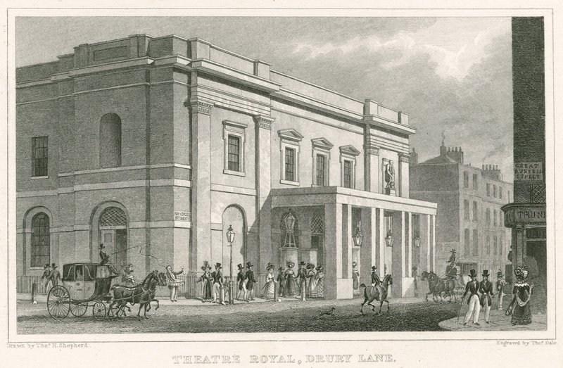 Drury Lane Theatre, London by Thomas Hosmer Shepherd