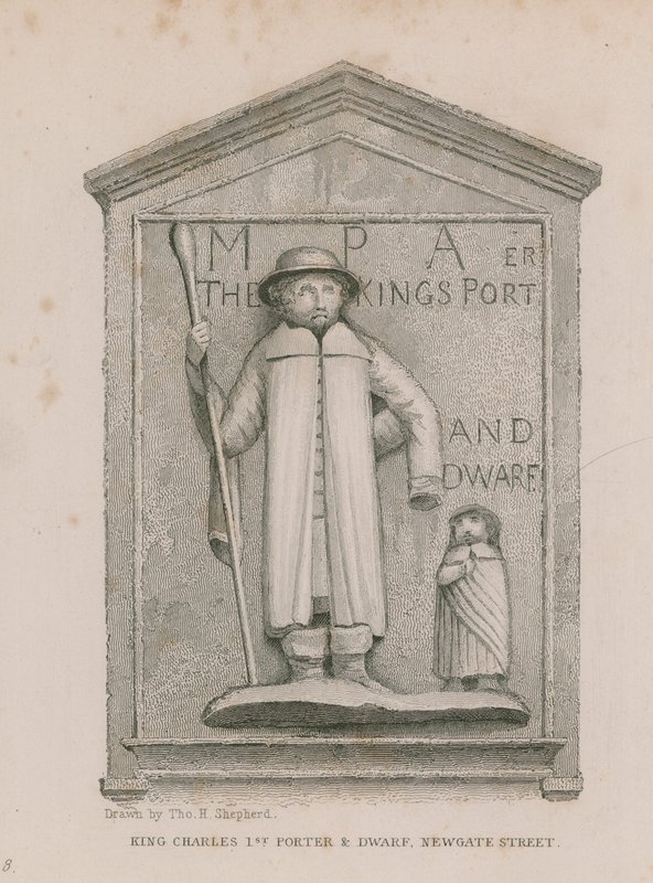 King Charles 1st Porter and Dwarf by Thomas Hosmer Shepherd