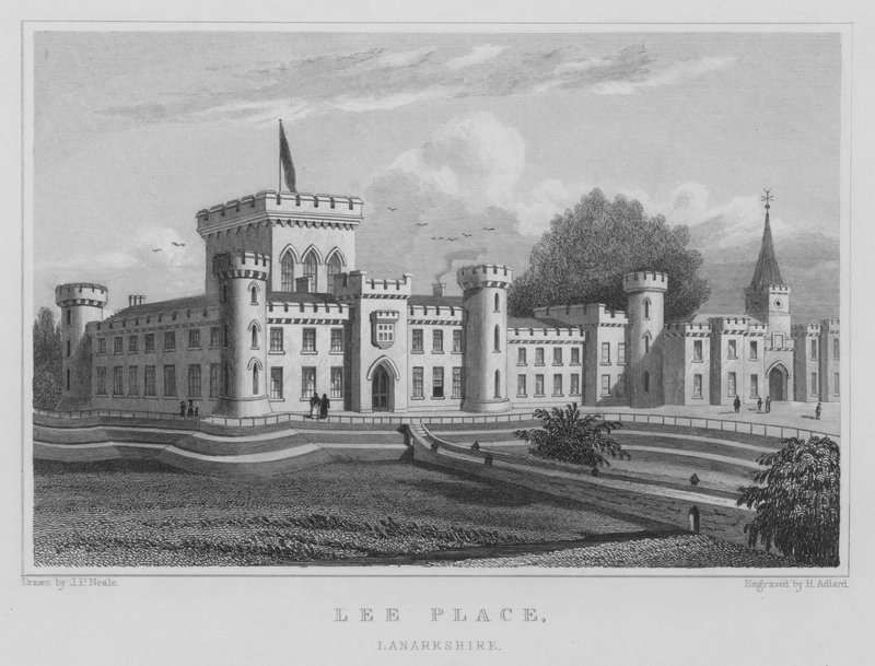 Lee Place, Lanarkshire by Thomas Hosmer Shepherd