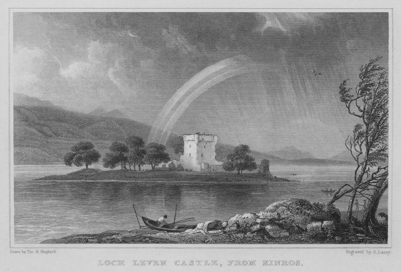 Loch Leven Castle, from Kinros by Thomas Hosmer Shepherd