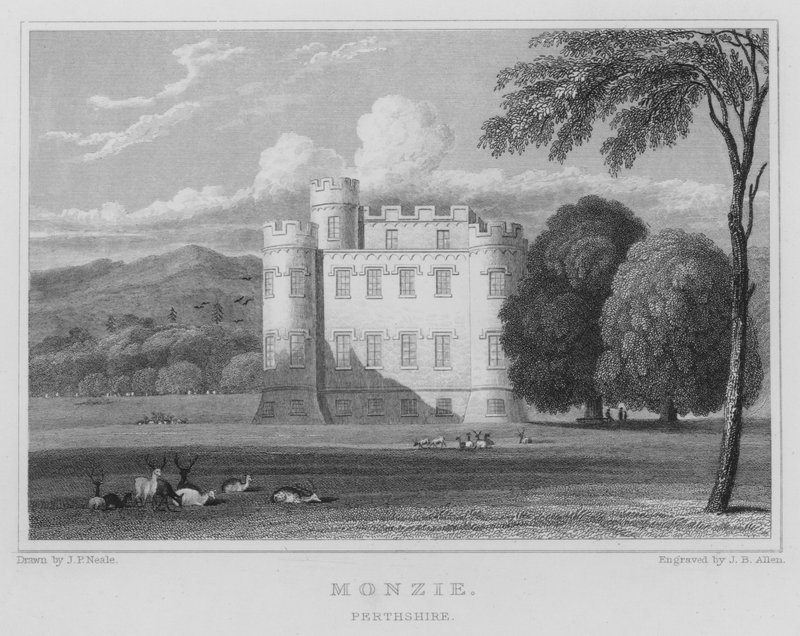 Monzie, Perthshire by Thomas Hosmer Shepherd