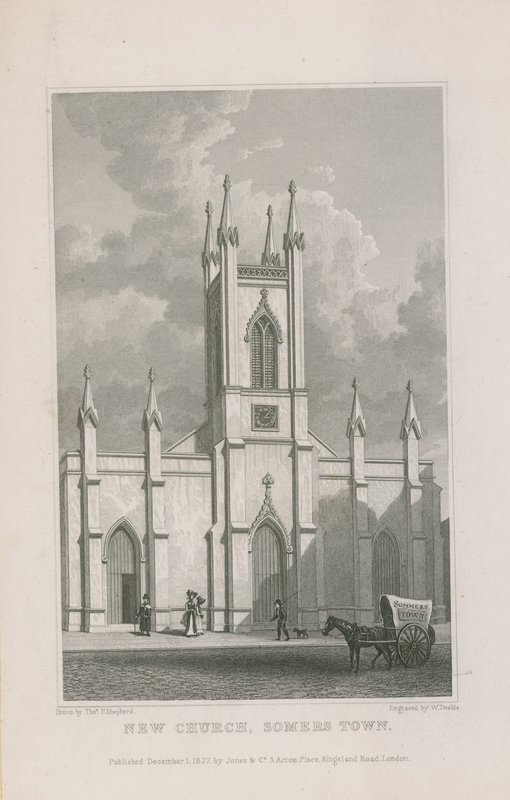 New Church in Somers Town by Thomas Hosmer Shepherd