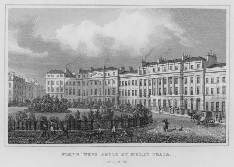 North West Angle of Moray Place, Edinburgh by Thomas Hosmer Shepherd