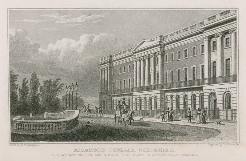 Richmond Terrace in Whitehall by Thomas Hosmer Shepherd