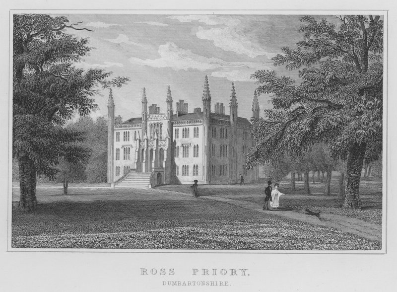 Ross Priory, Dumbartonshire by Thomas Hosmer Shepherd