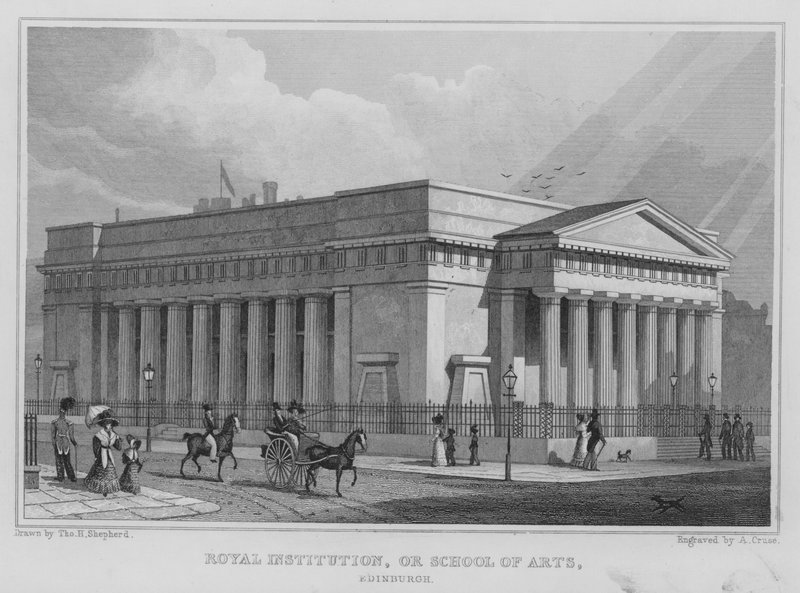 Royal Institution, or School of Arts, Edinburgh by Thomas Hosmer Shepherd
