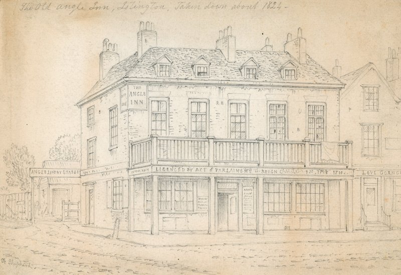 The Angel Inn, Islington by Thomas Hosmer Shepherd