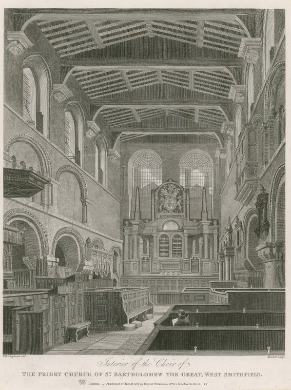 The Priory Church of St Bartholomew the Great, West Smithfield by Thomas Hosmer Shepherd