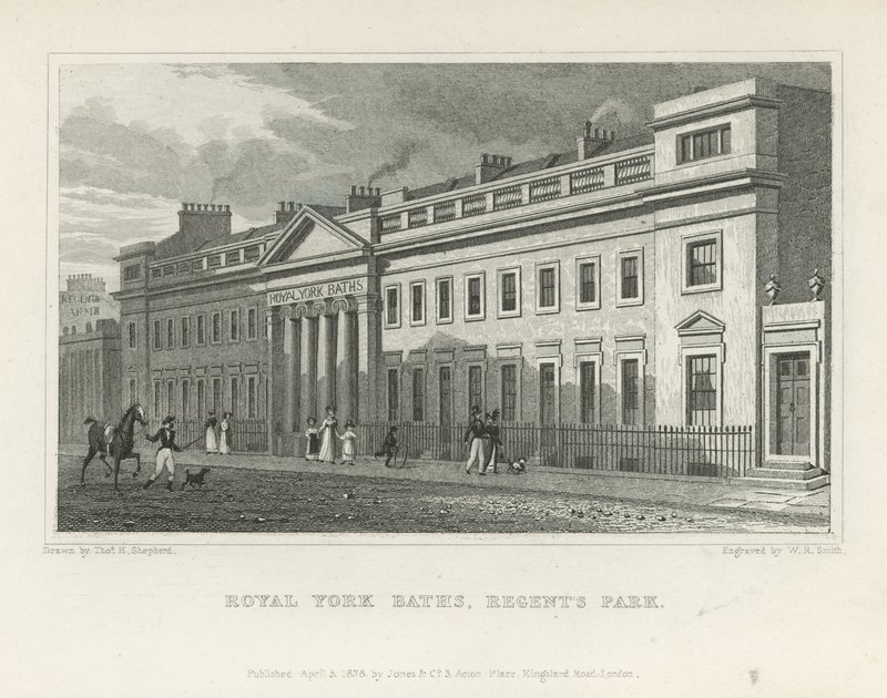 The Royal York Baths on York Terrace by Thomas Hosmer Shepherd