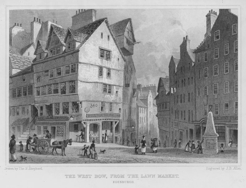 The West Bow, from the Lawn Market, Edinburgh by Thomas Hosmer Shepherd