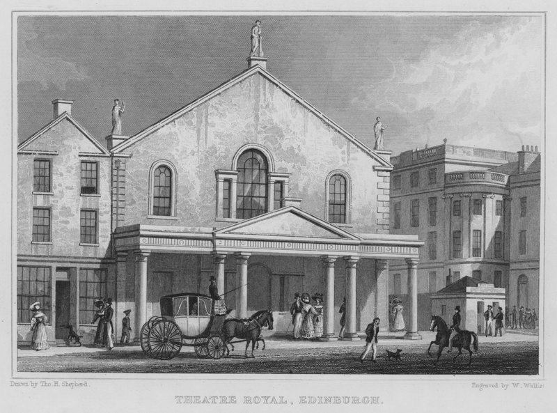 Theatre Royal, Edinburgh by Thomas Hosmer Shepherd