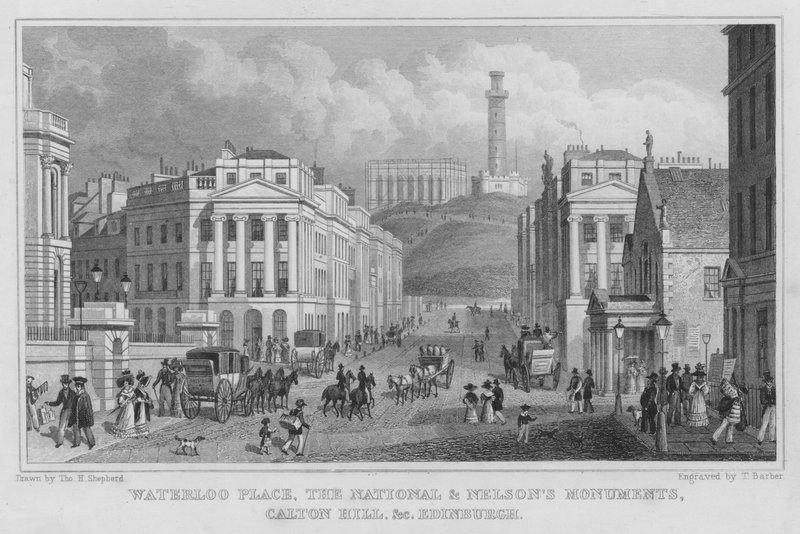 Waterloo Place, the National and Nelson