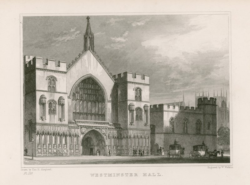 Westminster Hall by Thomas Hosmer Shepherd