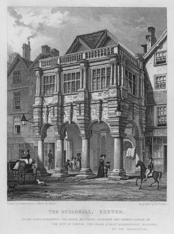 The Guildhall, Exeter by Thomas Mann (after) Baynes