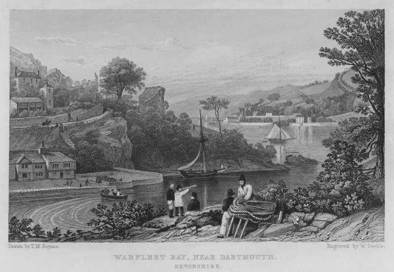 Warfleet Bay, near Dartmouth, Devonshire by Thomas Mann (after) Baynes