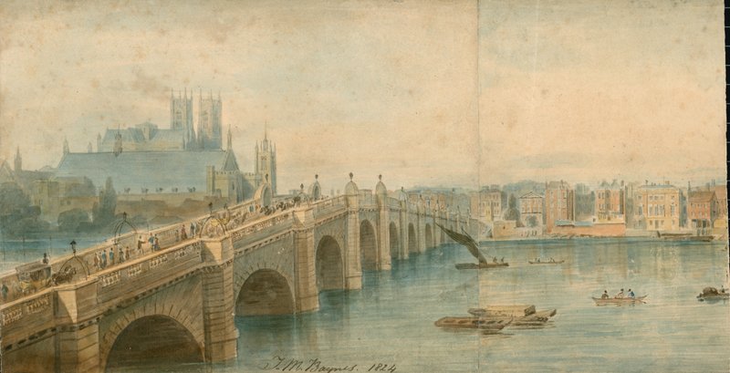 Panorama of River Thames, North Side, in 13 Parts by Thomas Mann Baynes