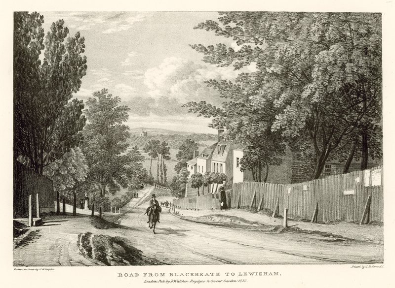 Road from Blackheath to Lewisham, London by Thomas Mann Baynes