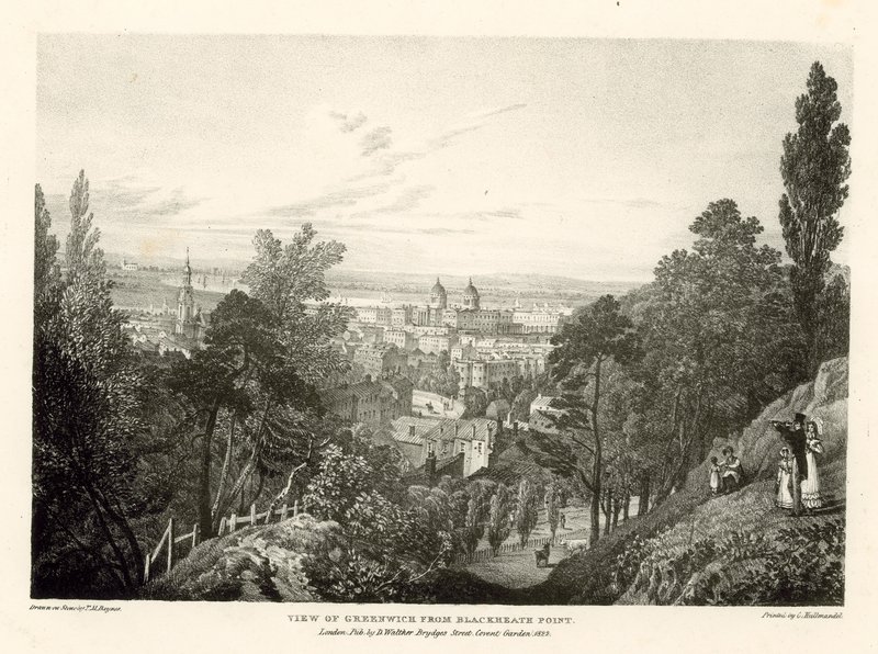 View of Greenwich from Blackheath Point, London by Thomas Mann Baynes