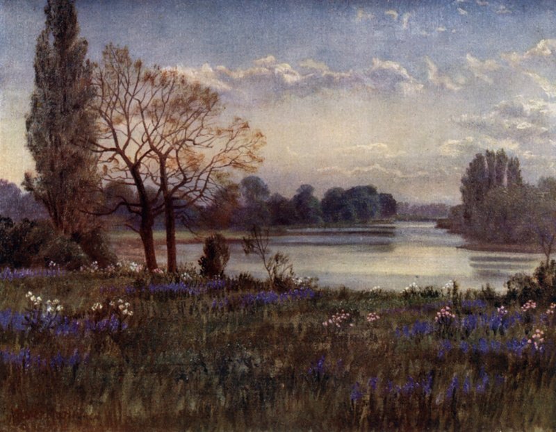 Kew Gardens: Looking up the Thames by Thomas Mower Martin