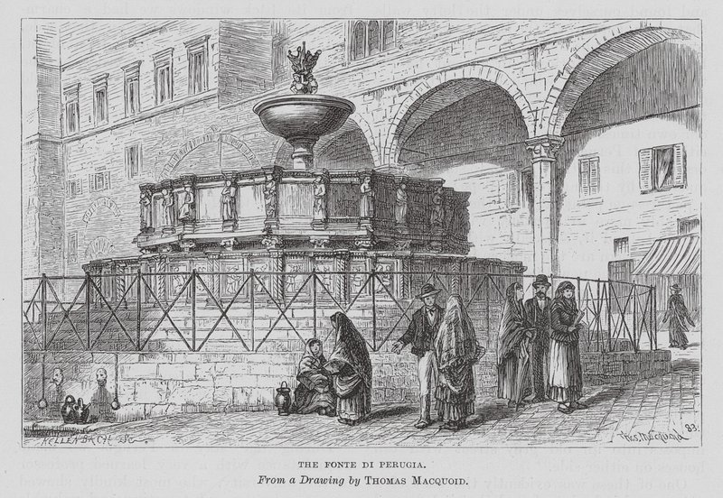 The Fonte Di Perugia by Thomas Robert Macquoid