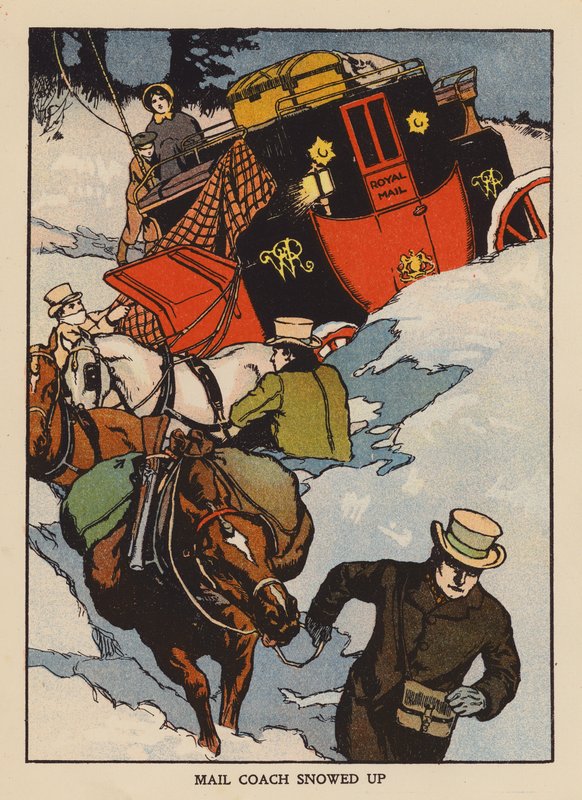 Mail Coach snowed up by Thomas Somerfield