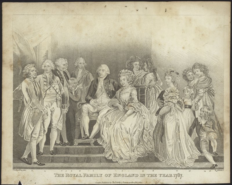 The Royal Family of England in the Year 1787 by Thomas Stothard