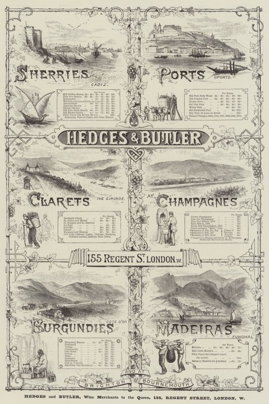 Advertisement, Hedges and Butler by Thomas Sulman