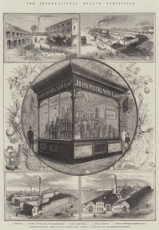 The International Health Exhibition, Tinned Provisions, Army and Navy Rations by Thomas Sulman
