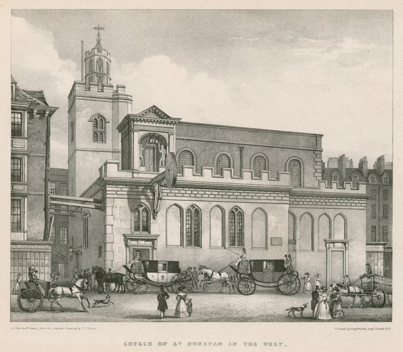 Church of St Dunstan in the West by Thomas Talbot Bury