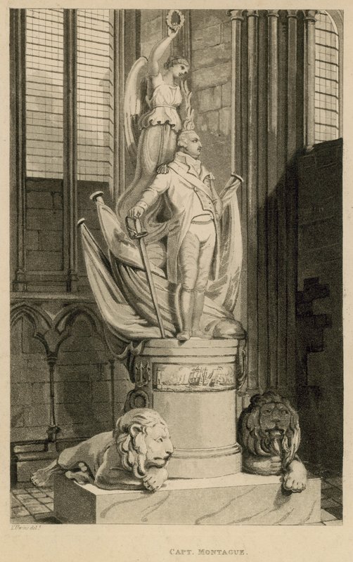 Memorial to Captain Montague, Westminster Abbey, London by Thomas Uwins