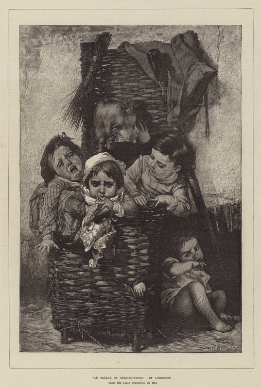 La Bagage de Croquemitaine, from the Paris Exhibition of 1874 by Timoleon Marie Lobrichon