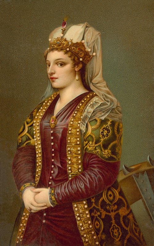Portrait of Caterina Cornaro by Tiziano Vecelli