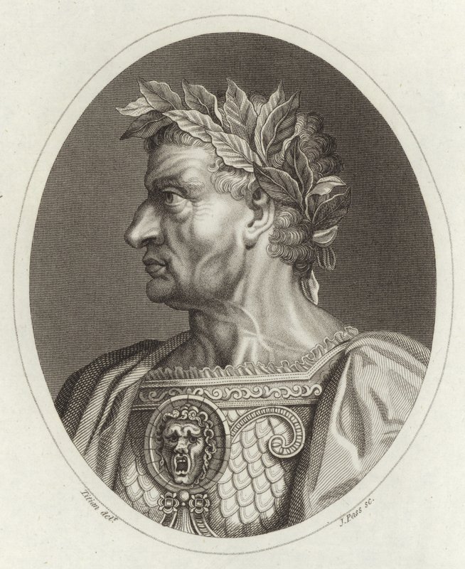 Galba Caesar, Roman Emperor by Tiziano Vecelli