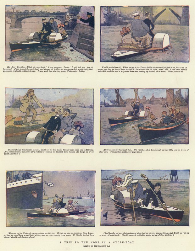 A Trip to the Nore in a Cycle-Boat by Tom Browne