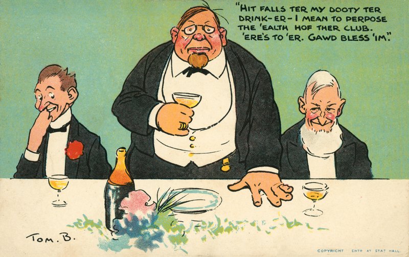 Raising a toast to the club by Tom Browne