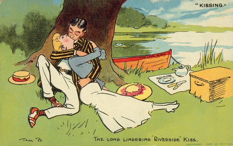 The Long Lingering Riverside Kiss by Tom Browne
