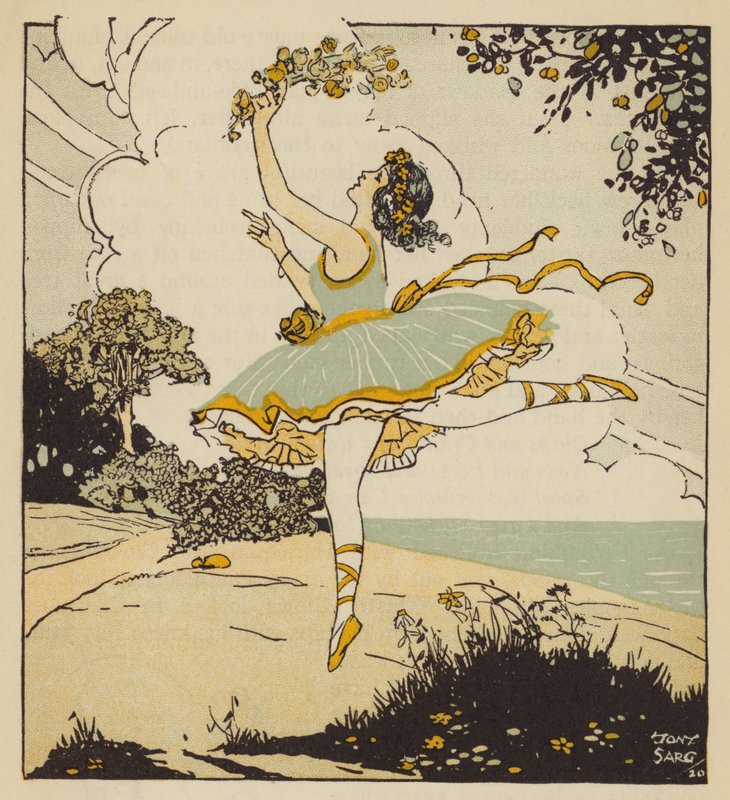Columbine, mistress of Harlequin in the Commedia dell