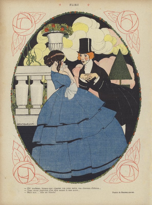 Illustration for Le Rire by Umberto (after) Brunelleschi
