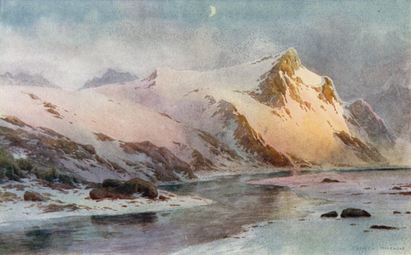 A Mountain Glen, Before the Melting of the Snows by Unbekannt Unbekannt