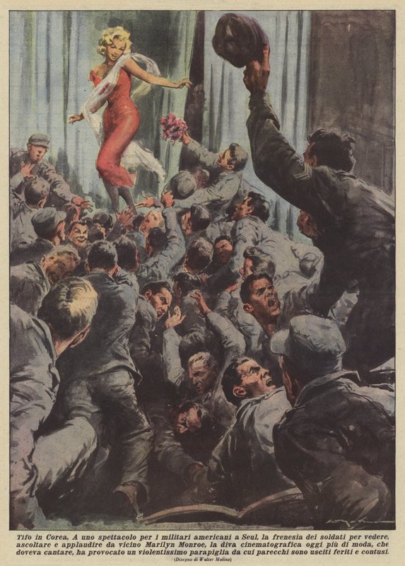 Cheering in Korea by Unknown artist