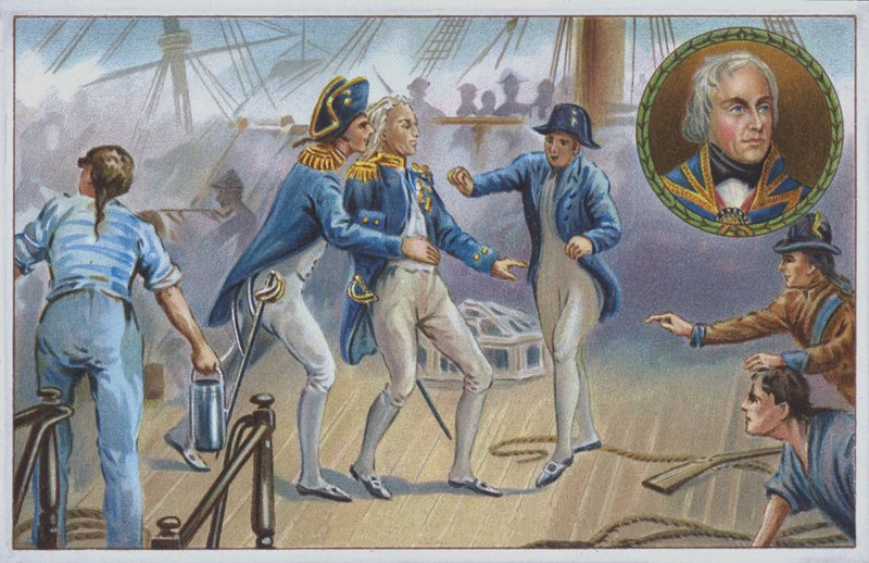 Lord Nelson Wounded at the Battle of Trafalgar in 1805 by Unknown artist