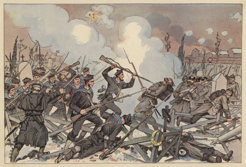 Battle of Le Bourget, Siege of Paris, Franco-Prussian War by Victor Armand Poirson