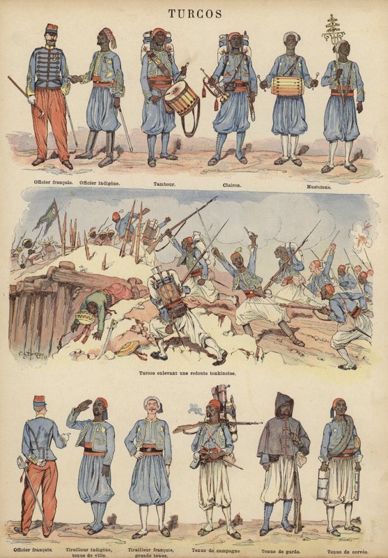 Turcos, colonial soldiers of the French army by Victor Armand Poirson