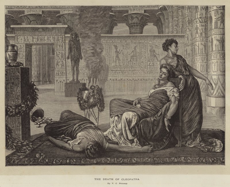 The Death of Cleopatra by Valentine Cameron Prinsep