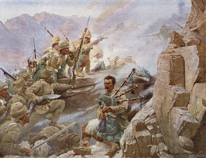 Storming of Dargai, Second Battle of Malakand, Northwest Frontier, 1897 by Vereker Monteith Hamilton