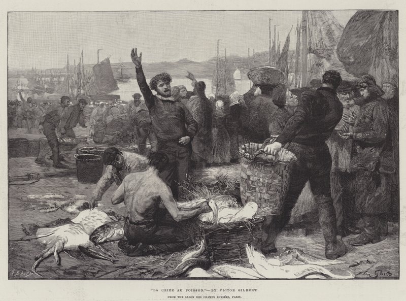 The Fish Market by Victor Gabriel Gilbert