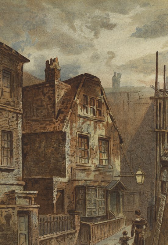 Old House behind Ludgate by Waldo Sargeant