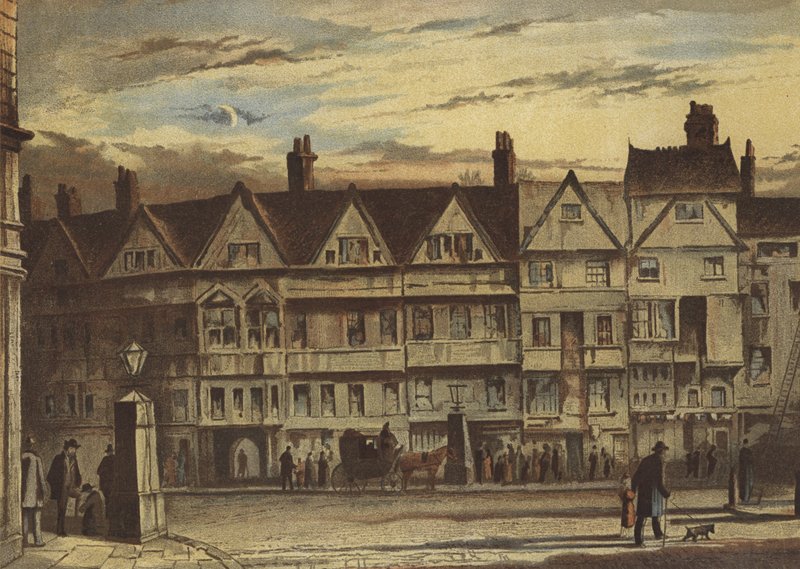Old Houses, Holborn Bars by Waldo Sargeant