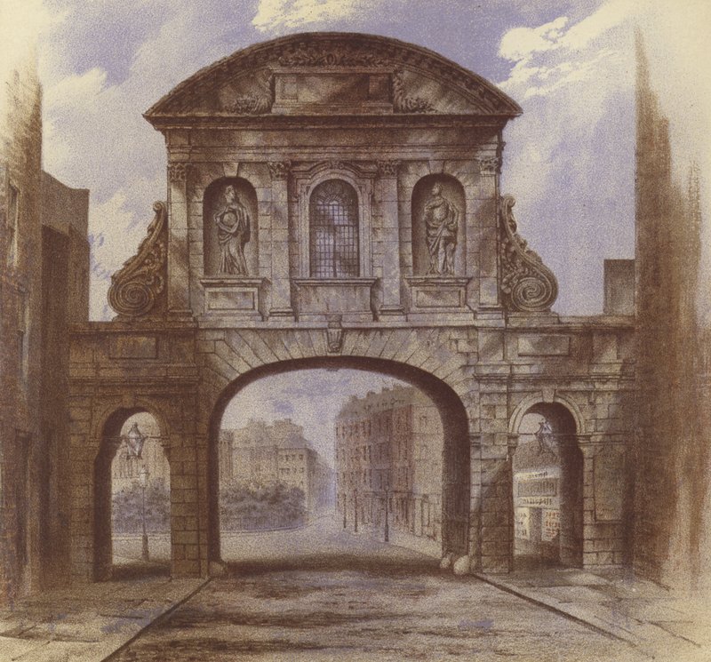 Temple Bar, Fleet Street by Waldo Sargeant